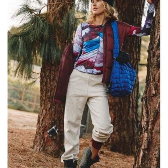 FP MOVEMENT by Free People Right On Run Long Sleeve Layer Tee•Size L•NWOT! - Picture 10 of 11